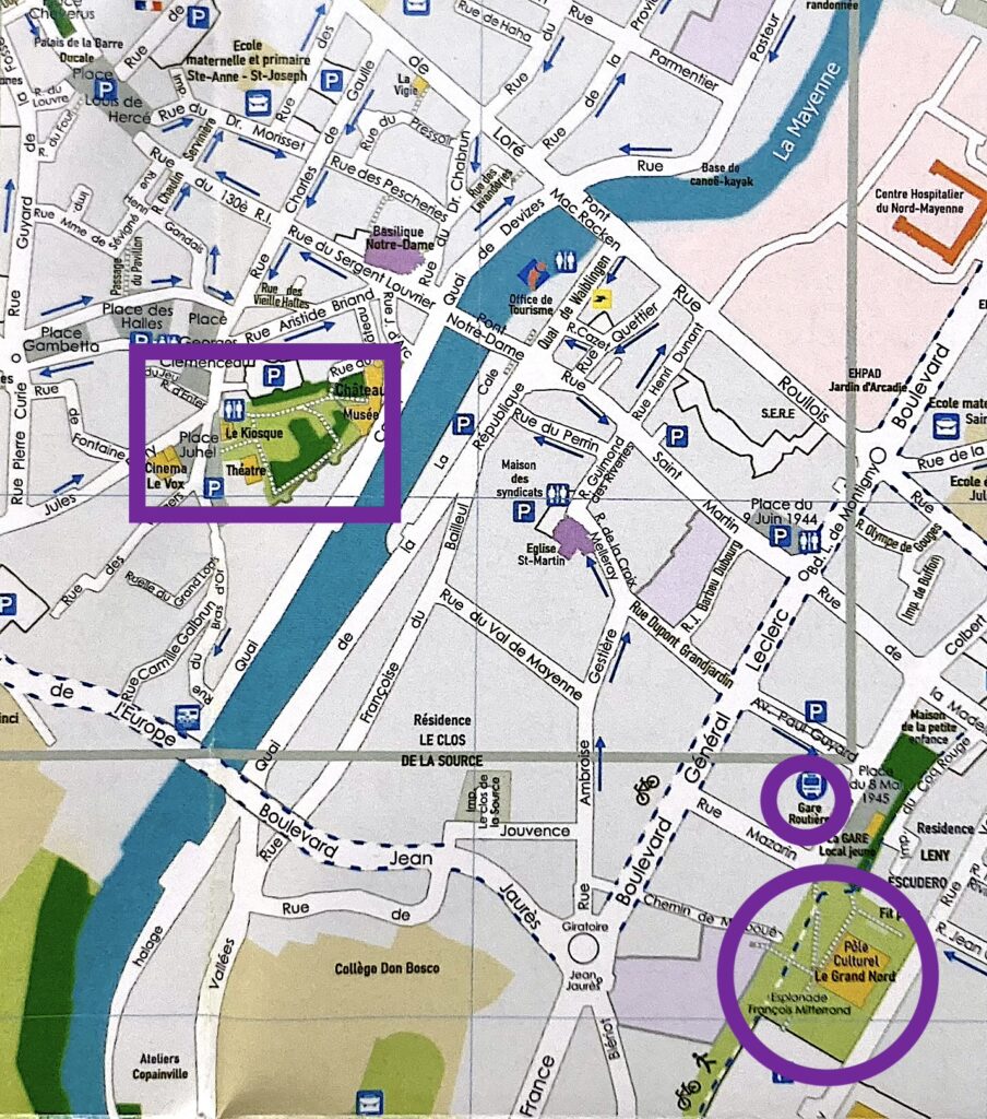 Plan de la ville de Mayenne